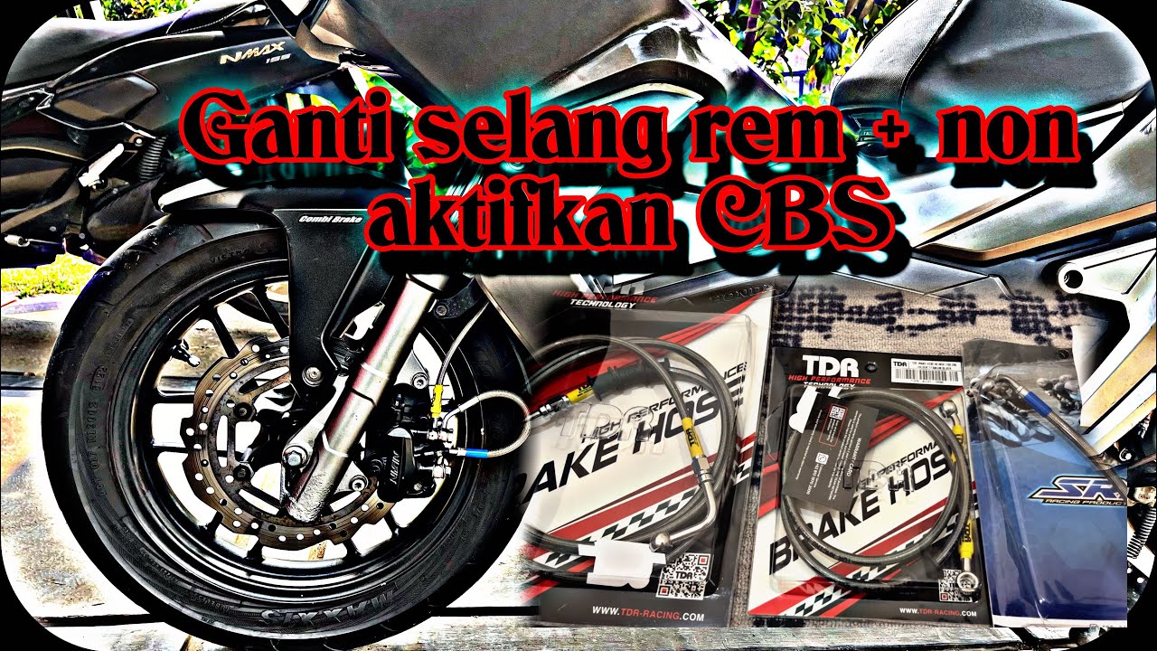 PASANG SELANG REM TDR + NON AKTIF CBS HONDA ADV 150, PENGEREMAN DEPAN JADI 3 PISTON NIH BOSSSS