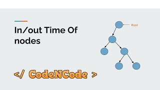 L07 : In/Out time of nodes | Graph Theory Part 1 | CodeNCode