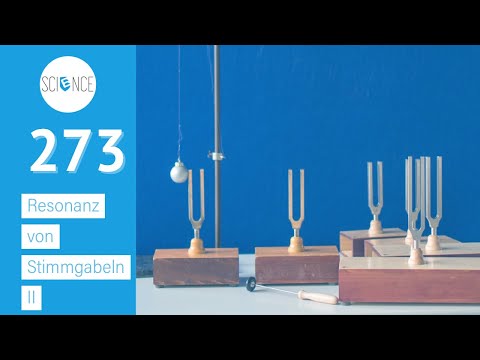 273 Resonanz von Stimmgabeln II - Experiment