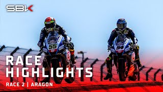 Race 2 highlights from Aragon with twists and turns in podium battle!  | #AragonWorldSBK