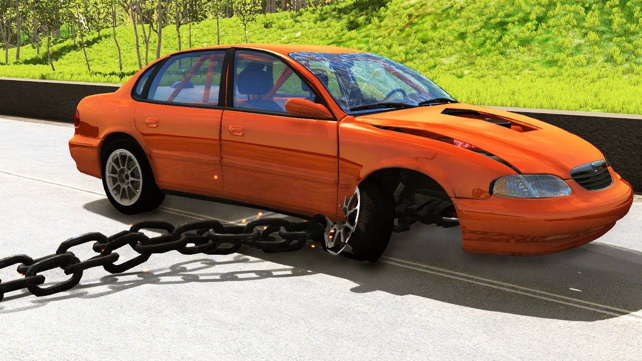 beamng drive gameplay pc Giant Chain High Speed Crashes - BeamNG.drive