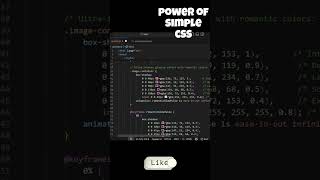 Romantic Glowing Animated Border in 30 Seconds! HTML CSS JS Glow Effect Tutorial 💖#coding #codeblock