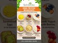 High Protein Breakfast Ideas 🍳 | Stay Full Till Lunch | Healthy Morning Meals