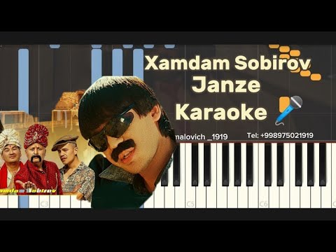 Xamdam Sobirov — Janze Karaoke 🎤 Piano 🎹 version Tekst (Lyrics) #karaoke #magicpiano