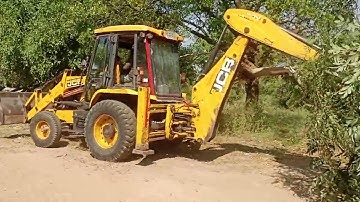JCB 3DX WORK | TREE CUTTING #work #farm #farming