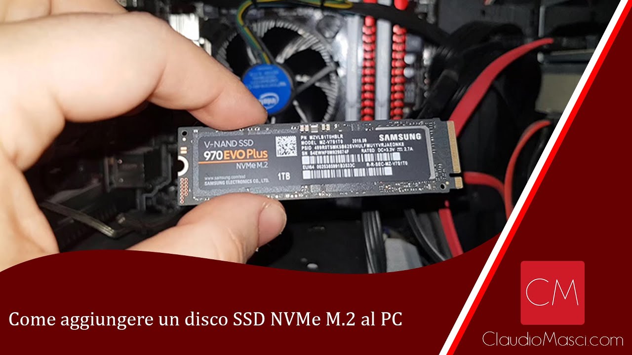 Come aggiungere un disco SSD NVMe M.2 al PC - YouTube