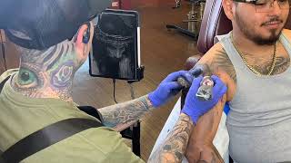 20 Hour Religious Sleeve (Time-lapse) @3rdWishTattoo