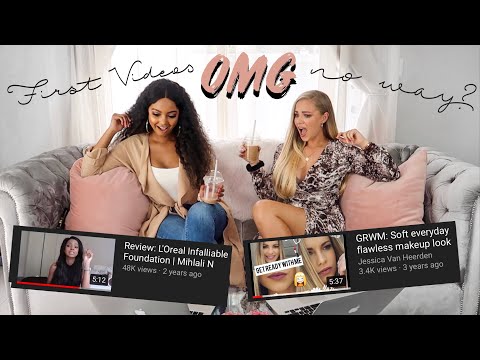 Mihlali Ndamase & Jessica van Heerden REACTING TO FIRST YOUTUBE VIDEOS! 
(advice and more)