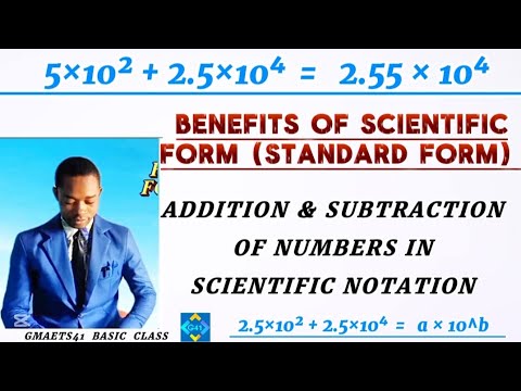 ADDITION & SUBTRACTION OF NUMBERS IN SCIENTIFIC FORM//SCIENTIFIC ...