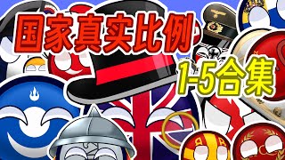 【Polandball】Country Real Scale 1-5 Collection