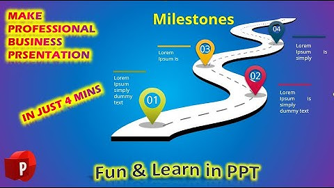 How to design Roadmap Milestone timeline slide in PowerPoint using Morph Transition | #ppt