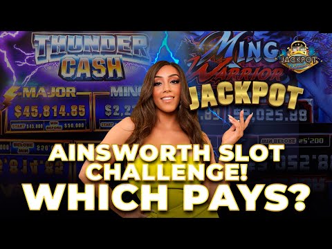 Ainsworth Slots - Ming Warrior Vs Thunder Cash. Which Wins A Jackpot?