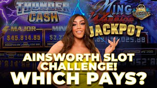 Ainsworth Slots - Ming Warrior Vs Thunder Cash. Which Wins A Jackpot?