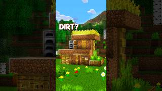 Minecraft Beautiful Dirt House....🤔 (World's Smallest Violin) #minecraft #shorts