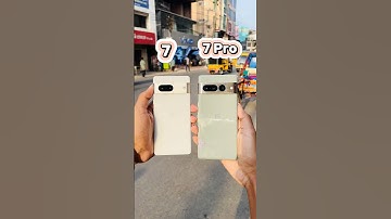 Google Pixel 7 Vs Google Pixel 7 Pro || Design & Camera Zoom Test! #shorts