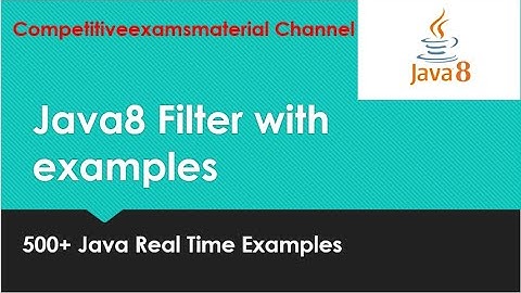 java 8 tutorial : Stream Filter with example