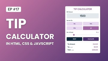 Build a Tip Calculator in Javascript
