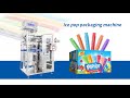 Samfull Eight flavors ice pop packaging counting and box packing machine