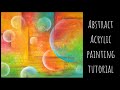 Abstract acrylic painting tutorial | Abstract acrylic techniques, how to blend acrylics
