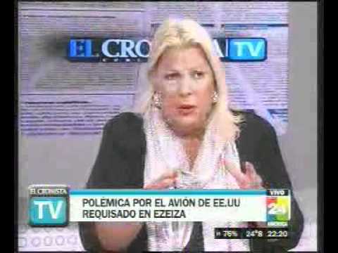 Elisa lilita Carrio en America 24 16-2-11