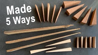 Make Wood Wedges and Shims Safely with Power Tools or Hand Tools  #Woodworking How-to
