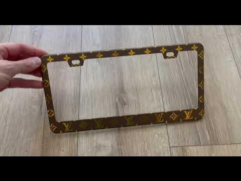 Louis Vuitton US License Plate Frame Demo 