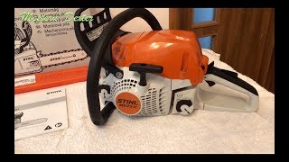 Stihl MS 231C - punere in functiune si pornire