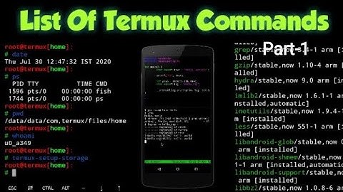 Termux Basic Commands Part-1