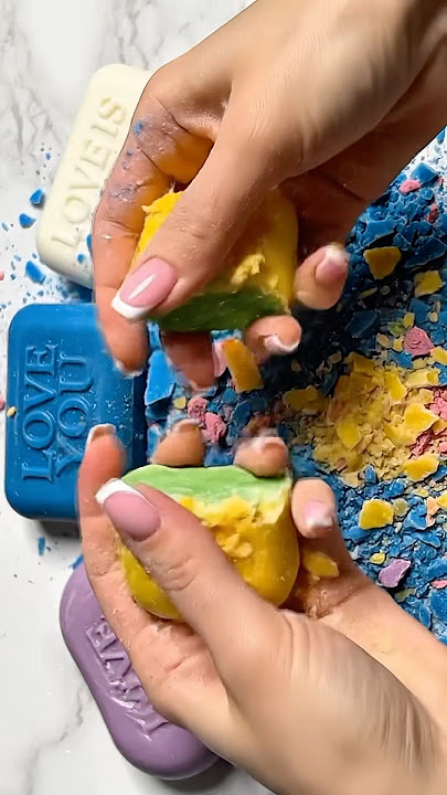 💥ASMR SOAP CRUSHING • No Talking • Deep Crunch Relaxation #asmr #asmrsoap #satisfying #soapcrushing