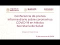 Informe diario sobre coronavirus COVID-19 en México. Secretaría de Salud. Lunes 12 de octubre, 2020