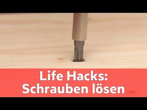 Life Hacks: So einfach lösen Sie ausgefranste Schrauben - YouTube
