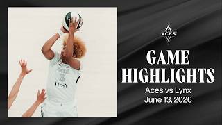 Las Vegas Aces vs Minnesota Lynx Highlights | 6.13.26