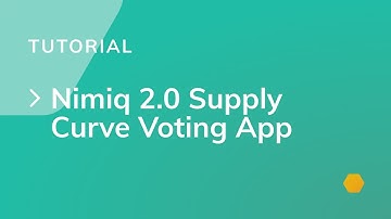 Nimiq 2.0 Supply Curve Voting App Tutorial