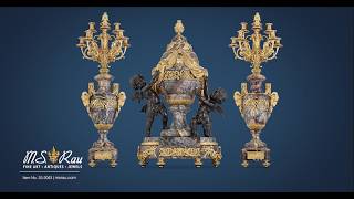 Rothschild French Clock Garniture | M.S. Rau
