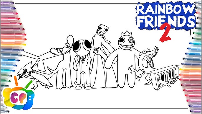 Rainbow Friends Chapter 2 Colouring Page 🌈 ROBLOX