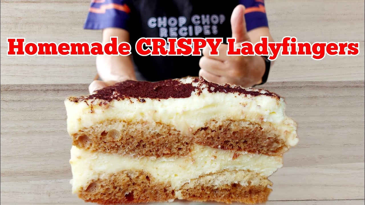 Crispy Ladyfingers Biscuit Recipe Perfect for Tiramisu and More YouTube