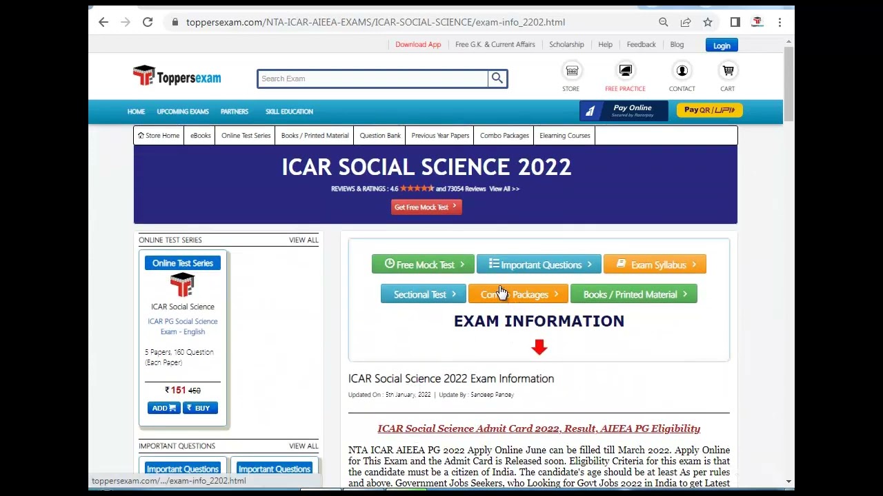 Preparation Tips & Strategy ICAR SOCIAL SCIENCE 2022 | Update Syllabus & Pattern |Online Test Series