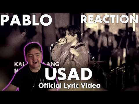 Stunning vocals and wonderful message as always | PABLO 'USAD' Official Lyric Video Reaction