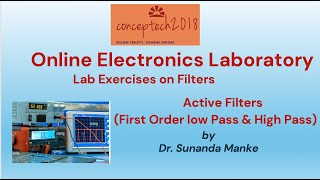 Online Electronics Laboratory : Active Filter (First order high pass & Low Pass Filter)