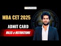 Must watch video | Admit Card Dos and Don'ts | MAH CET 2025