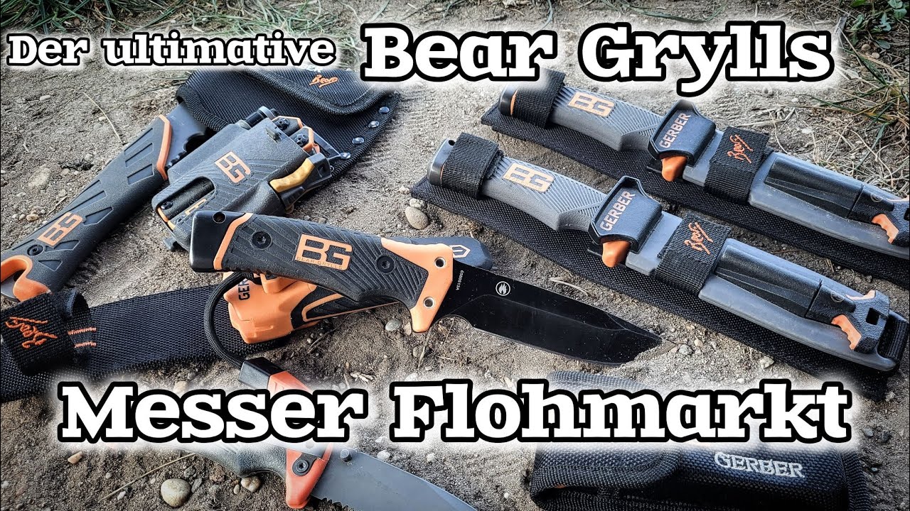 Bear Grylls   der ultimative Gerber Messer Flohmarkt mit Multitool , Axt und Survival Pro Bushcraft