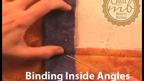 Binding Inside Angles for Quilts and Sewing