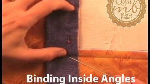 Binding Inside Angles for Quilts and Sewing
