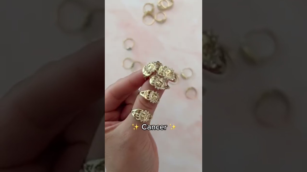 Rings for your zodiac sign. 10k 14k real gold jewelry rings that fit your zodiac sign the best 🧐