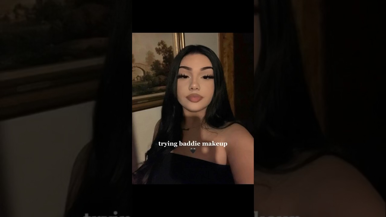 baddie girl makeup 🖤
