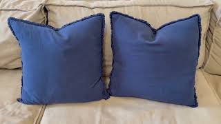 Need a Couch Pillow Refresh Choose These Hckot Linen Pillow Cover 22x22 Inch Natural Black Throw