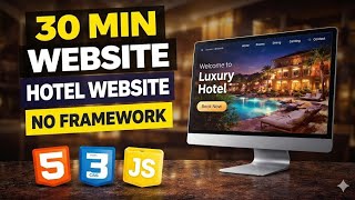 No Framework! Restaurant Website Using HTML CSS JS | Full Tutorial in just 30 minutes 