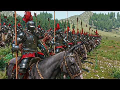 1000 Medieval Knights Charge a Heavy Infantry Army — Will It Hold?