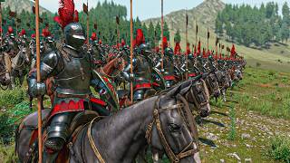 1000 Medieval Knights Charge a Heavy Infantry Army — Will It Hold?