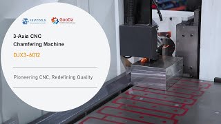 3-Axis CNC Chamfering Machine DJX3-6012: Three-head Deburring, Triple Efficiency #GooDa #chamfering